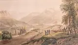 Épisode de la Campagne d'Italie by Louis Firmin Le Camus, Aquarelle, sold Feb 2012