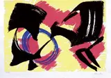 Composition by Gérard Ernest Schneider, Lithographie en couleurs, sold Oct 2009
