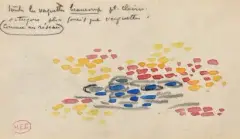 Etude de vaguelettes by Henri-Edmond Cross, Encre et crayon sur papier, sold Dec 2015