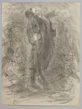 L'Adieu by Henry de Groux, 1914, Lithographie, sold Sep 2022