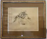 Obstacle, figure 2 by Vladimir Veličković, 1975, Lithographie, sold Sep 2022