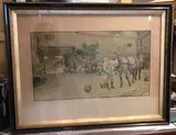 The White Hart at Hook by Cecil Aldin, Lithographie en couleurs, sold Sep 2022