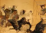 Le peintre en train de faire un portrait by Claude Weisbuch, Lithographie en couleurs signée et numérotée, sold Jul 2020