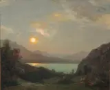 Coucher de soleil sur la mer by François Cachoud, Toile signée en bas à droite, sold Mar 2012