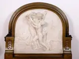 Important bas-relief en marbre blanc du Portugal représentant Fortuna et le Travail by António Teixeira Lopes, Marbre: hauteur:, sold Mar 2012