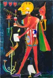 The Mad Poet by Peter Aspell, oil on canvas, sold Jul 2019