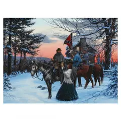 The Parting by John Paul Strain, Gouache on paper, sold Feb 2023