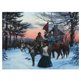 The Parting by John Paul Strain, Gouache on paper, sold Feb 2023