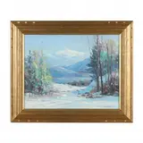 Early Snow at Bretton Woods by George W Dinckel, Oil on board, sold Feb 2023