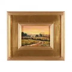 Back Home by Thomas DeDecker, Oil on board, sold Feb 2023