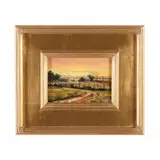 Back Home by Thomas DeDecker, Oil on board, sold Feb 2023