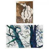 Two Original Paintings by Betty Bell, The first is watercolor, sold Feb 2023