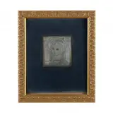 Self Portrait of the Artist by Betty Bell, Etching on silverplate plaque, sold Feb 2023