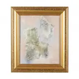 Untitled by László Dús, Mixed media on canvas with collage, sold Feb 2023
