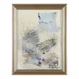 Untitled by László Dús, Mixed media on canvas with collage, sold Feb 2023