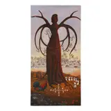 Tree of Life by Fritz St. Jean, Oil on canvas, sold Feb 2023