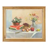 Summer's Harvest by Betty G. Mitchell, Oil on canvas, sold Feb 2023