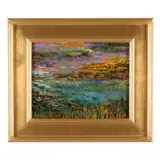 Pond Serenity by Thomas DeDecker, Oil on board, sold Feb 2023
