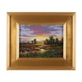 Peaceful Day by Thomas DeDecker, Oil on board, sold Feb 2023