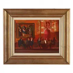 Italian Serenade by Adolf Konrad, Oil on canvas, sold Feb 2023