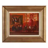 Italian Serenade by Adolf Konrad, Oil on canvas, sold Feb 2023