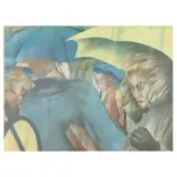 Umbrellas by Maud Gatewood, Lithograph in colors, sold Jan 2023