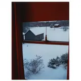 Untitled (Snow Scene from Window) by Ippy Patterson, Color photograph, sold Jan 2023