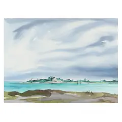 Northern Point by Claude Howell, Watercolor on paper, sold Jan 2023