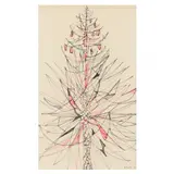 Yucca #2, Ocracoke by Claude Howell, Ink on paper, sold Jan 2023
