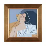 Untitled (Portrait of Mary Jo Bell) by Mary Anne Keel Jenkins, Acrylic on canvas, sold Jan 2023