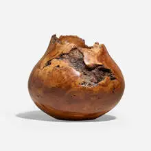 Hopi Bowl by Melvin Lindquist, 1985, cherry burl, sold Jan 2026