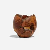 Untitled (Vessel) by Melvin Lindquist, 1976, cherry burl, sold Jan 2026
