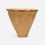 Untitled (Vessel) by Peter Petrochko, 1988, spalted crimson maple, sold Jan 2026