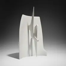 Untitled #335492 by Ruth Duckworth, 2004, bisque porcelain, sold Jan 2026