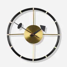 Steering Wheel clock, model 4756 by George Nelson & Associates, 1949, brass, enameled steel, enameled aluminum, vinyl, sold Jul 2022