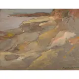 Untitled (Coastal View) by Mary DeNeale Morgan, watercolor, sold Jul 2025