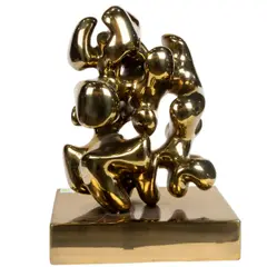 Untitled by Eli Karpel, 1970, bronze sculpture, sold Jul 2025