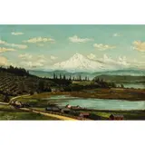 View of Mount Hood by Grafton Tyler Brown, 1887, oil on canvas board, sold Jul 2025