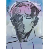 Untitled (#7653) by Peter Max, 1989, acrylic on canvas, sold Jul 2025