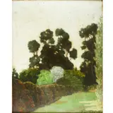 Untitled (Park Landscape) by Henri Harpignies, oil on panel, sold Jul 2025