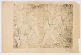 Marching Band Processional Scene by Gyula Zilzer, Etching, sold Oct 2026
