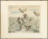Flotsam" or "Birds and Kitchenware in the Swamp by Yosl Bergner, 1971, Lithograph, sold Oct 2026