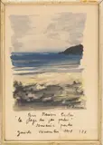 Beach Landscape Scene by Jean-Pierre Rémon, Watercolor on Paper, sold Oct 2026