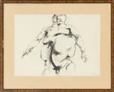Forward Man by Leonard Baskin, 1964, Ink on Paper, sold Sep 2026