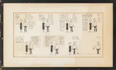Untitled by Jules Feiffer, 1963, Ink on Paper, sold Sep 2026