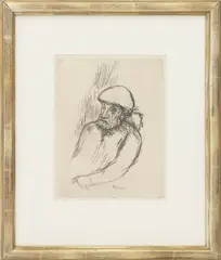 Portrait of Renoir by Pierre Bonnard, Etching, sold Sep 2026