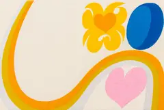 Heartrise by Carol Summers, Woodblock Print in Colors on Cardstock, sold Sep 2026