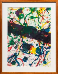 Untitled by Sam Francis, lithograph, sold Jul 2025