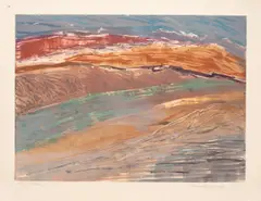 Untitled by Marianne Diffenderfer, monotype, sold Jul 2025