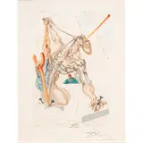 Hell Canto 28" from "The Divine Comedy by Salvador Dalí, woodcut in colors, sold Aug 2025